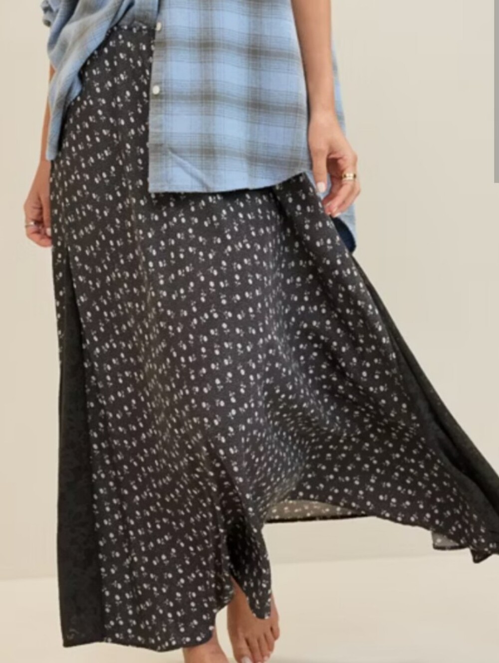 Aerie Satin Maxi Floral Print NWOT
